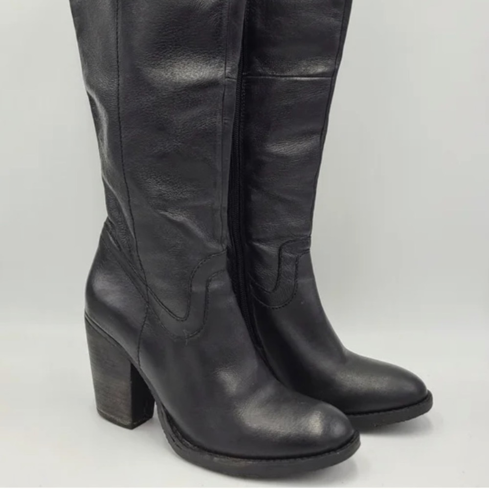 Steve Madden Carter tall black heeled boots. Size 6.5